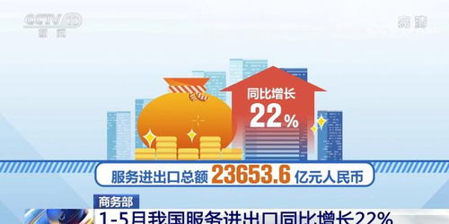 今年1 5月 我國服務貿易繼續保持平穩增長